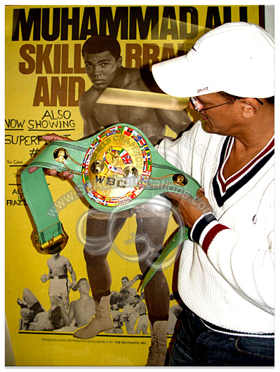 Muhammad Ali WBC Belt Photo